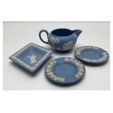 PCS WEDGWOOD BLUE JASPERWARE
