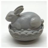 MOSSER GLASS BUNNY ON A NEST