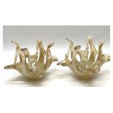 MURANO MATCHING ART GLASS BOWLS