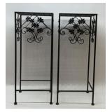 2 WROUGHT IRON PATIO TABLES