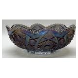 Imperial glass, carnival bowl, daisy and button