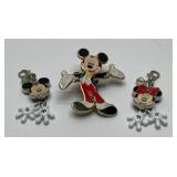Disney collector pin, backpack charms