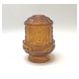 INDIANA GLASS FAIRY LAMP AMBER