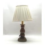 Chunky wooden lamp