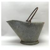 Galvanized ash bucket