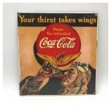 10x10" porcelain Coca-Cola sign