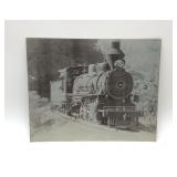 VTG railroad photograph on Tin