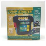 Power on board jump starter, sealed