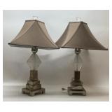 PAIE OF MODERN LAMPS