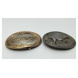 2 VTG BELT BUCKLES