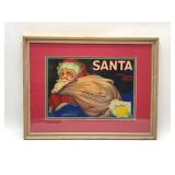 SANTA BRAND FRUIT LABEL SUNKIST LEMON