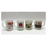 FIRE KING SNOOPY, AH ZIGGY COFFEE MUGS