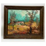 Landscape oil painting by Morris KATZ