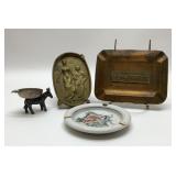 4 VTG ASHTRAYS 6.5ï¿½ï¿½