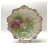 PRUSSIA HANDPAINTED ROSE BOWL 10ï¿½ï¿½