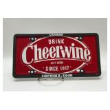 Cheerwine car tag