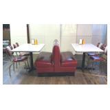 1950s DINER SET GLITTER UPHOLSTERY