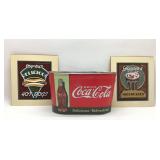 Coca-Cola drink cooler and diner style signs