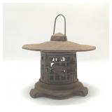 Asian Cast Iron Pagoda Tea Light Holder