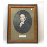 Portrait of a young man framed