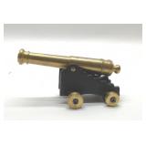 VTG CANON BRASS, CAST IRON 5''