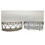 2 WIRE BASKETS 14''
