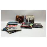 STACK OF 45'S VINYL RECORDS