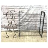 2 METAL PLANT STANDS
