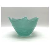 Studio Art glass abstract swirl bowl