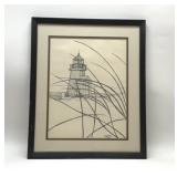 SUNKIN ROCK LIGHTHOUSE FRAMED