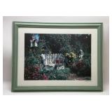 Garden photo art signed