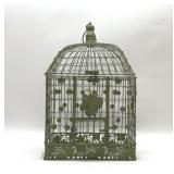 DECORATIVE GREEN BIRD CAGE