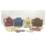 8 tea and coffee wall hangings