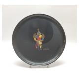 HUMMINGBIRD KACHINA PLATE, HAND INLAID