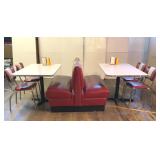 1950's Diner booth back to back seating