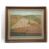 'FALL PLOWING'' FRAMED ART