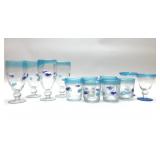 TURQUOISE FISH GLASSWARE