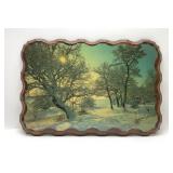 VTG Decoupage winter scene