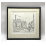 GREENSBORO NC FRAMED DOWNTOWN ART