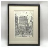 GREENSBORO NC DOWNTOWN ART LITHO