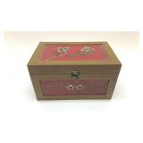 HAND PAINTED FLORAL BOX