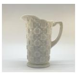 Westmoreland ' old quilt'' smoke glass pitcher