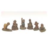 6 Assorted Tom Clark Gnome Figurines