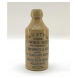 Pottery ginger beer bottle, Smithwick