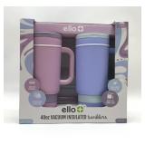 ELLO 40 OUNCE VACUUM INSULATED TUMBLERS NEW