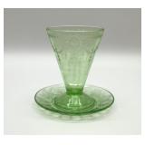 DEPRESSION GLASS ROSE CAMEO 1931