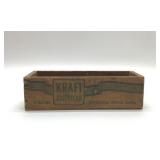 VINTAGE WOOD KRAFT AMERICAN CHEESE BOX