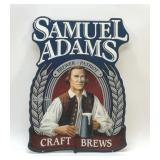 Sam Adams craft brew metal sign