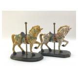 2 CAROUSEL HORSES