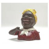 BLACK AMERICANA CAST IRON BANK